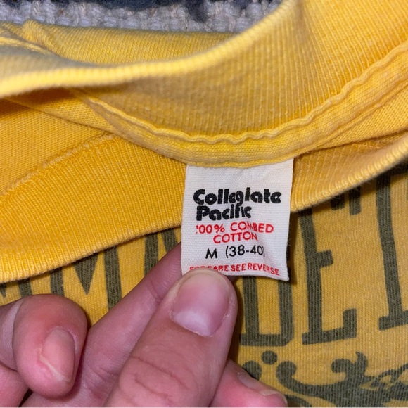 Vintage Gamma Beta Phi 80s Graphic Single Stitch T Shirt Sorority Top - Picture 3 of 6